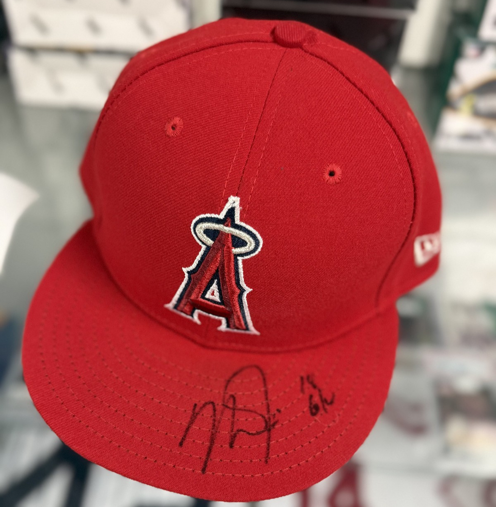 Mike Trout 2018 Game Used Los Angeles Angels Hat/Cap - Anderson Authentics COA