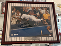 Derek Jeter Yankees Signed 16x20 Dive vs. Red Sox Photo - Steiner - Sticker Only