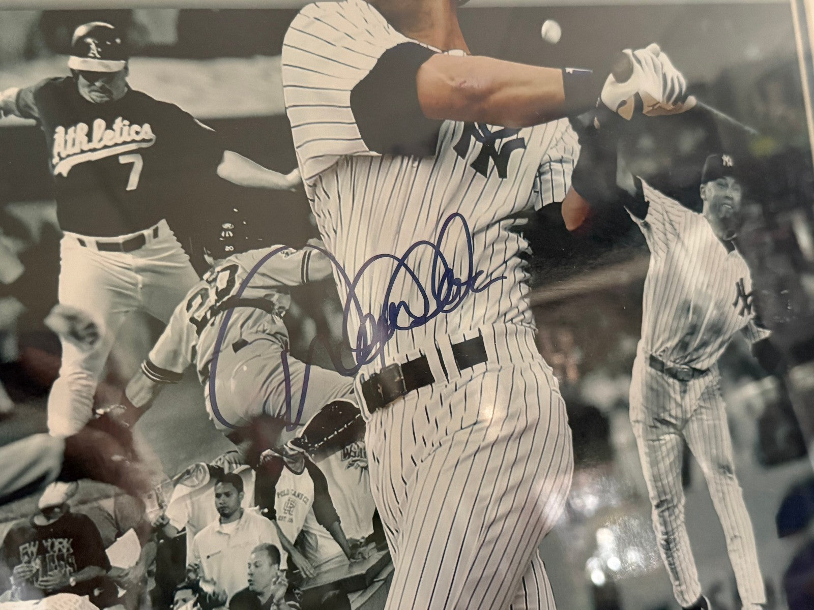 Derek Jeter 16x20 Autographed Collage, Danbury Mint Exclusive - Steiner Authen.
