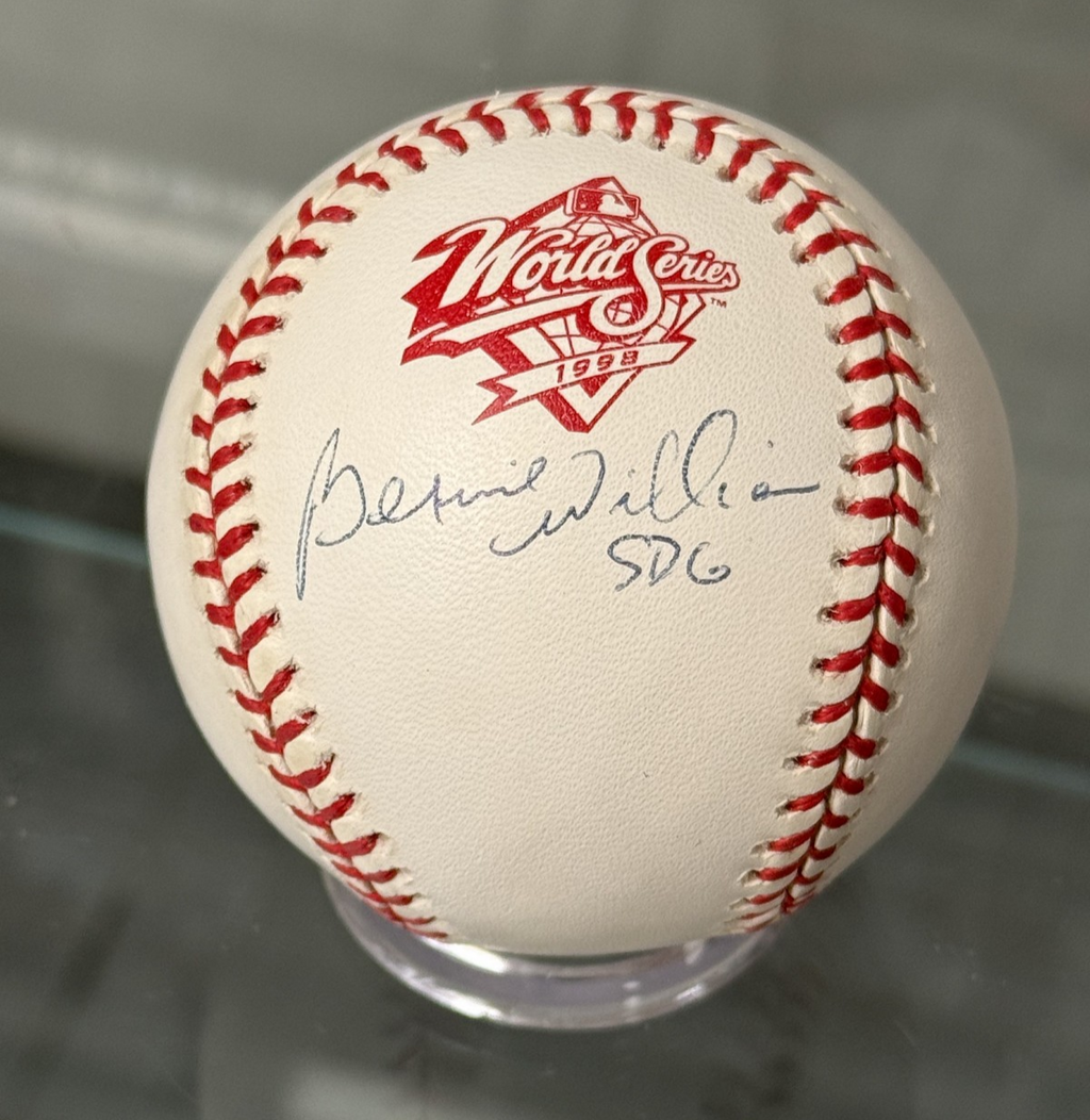 Bernie Williams Signed Rawlings Official MLB 1998 World Series Baseball - JSA