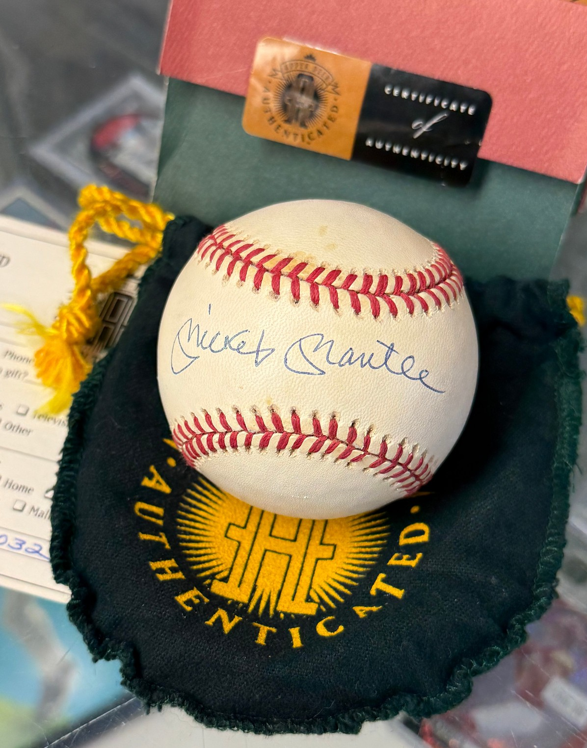 Mickey Mantle Autographed AL Baseball - UDA Authenticated
