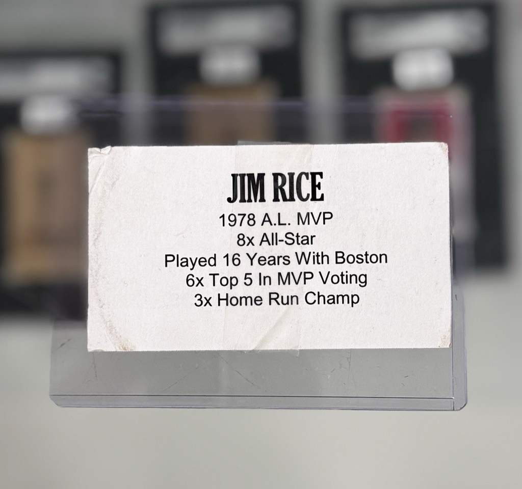 Jim Rice Signed Autograph OML Baseball - Tristar Authentic