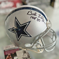 Bob Lilly Signed Autographed Dallas Cowboys Mini Helmet 'HOF 80' - JSA Authentic