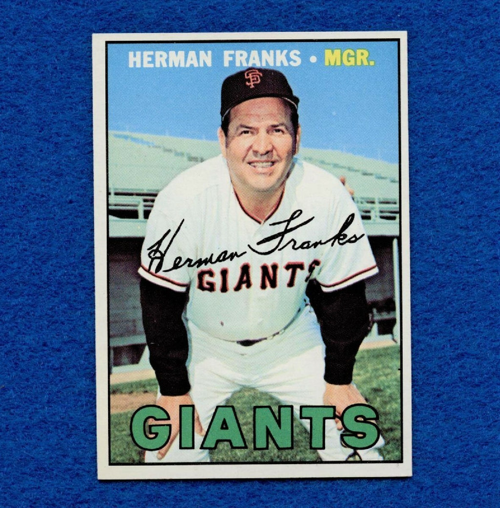 1967 Topps Set Break Pack Fresh #116 Herman Franks NR MT #156