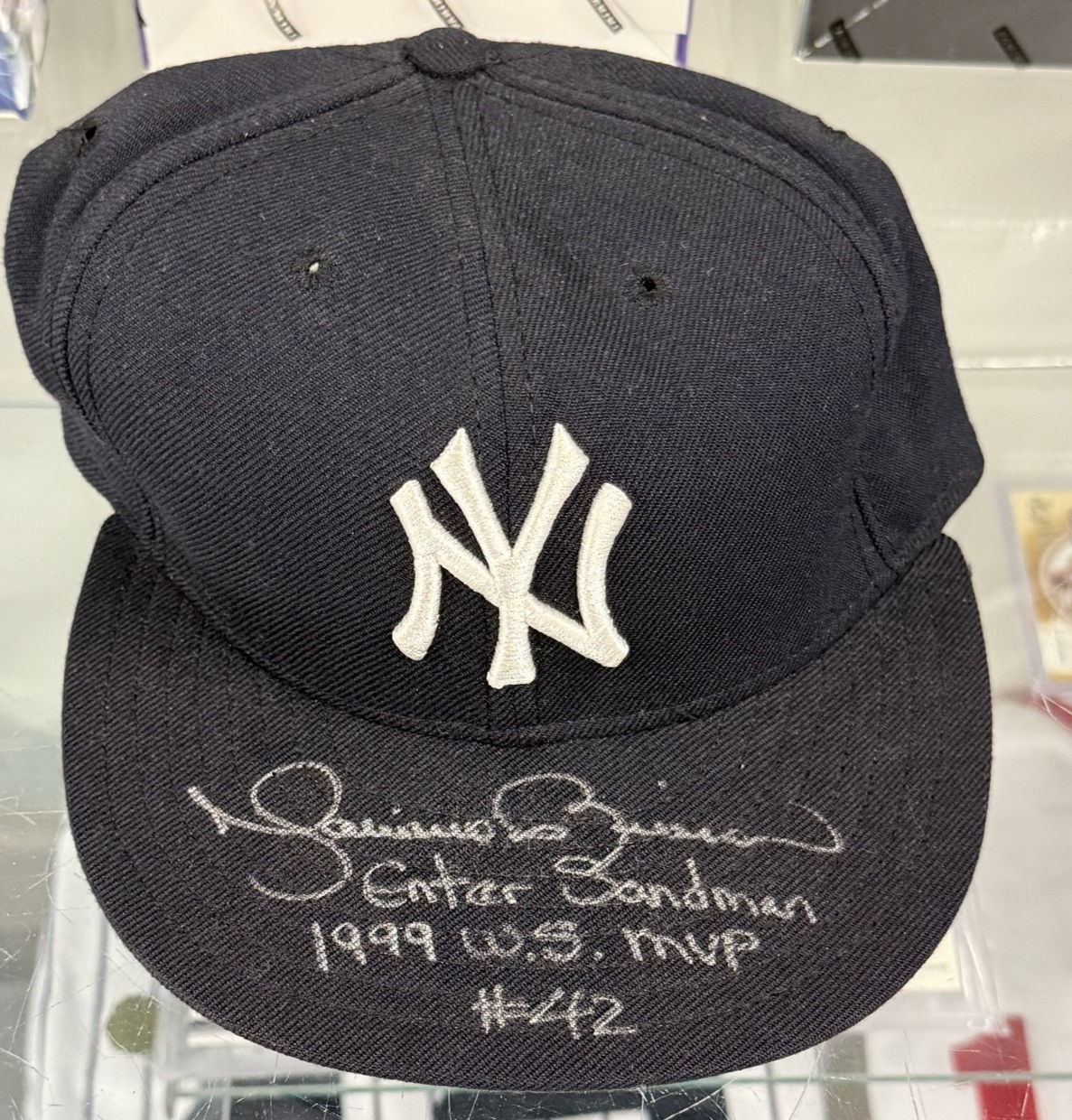 Mariano Rivera Signed/Auto 'Enter Sandman' New York Yankees Cap/Hat - JSA COA