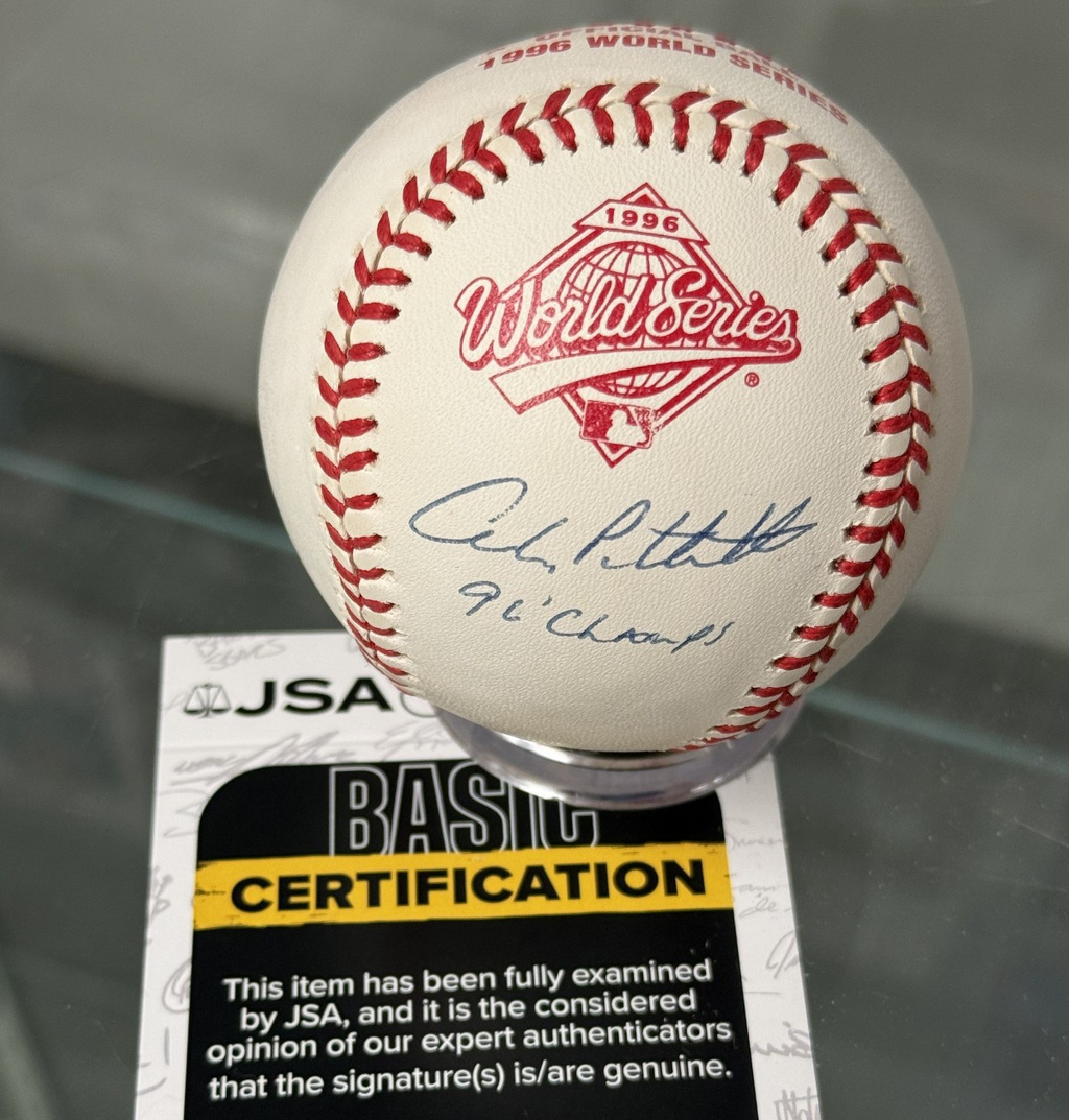 Andy Pettitte Signed Official Rawlings 1996 World Series MLB Baseball - JSA Auth