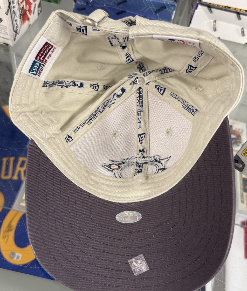 Derek Jeter Signed Auto 2000 World Series Champions Baseball Cap - Steiner COA