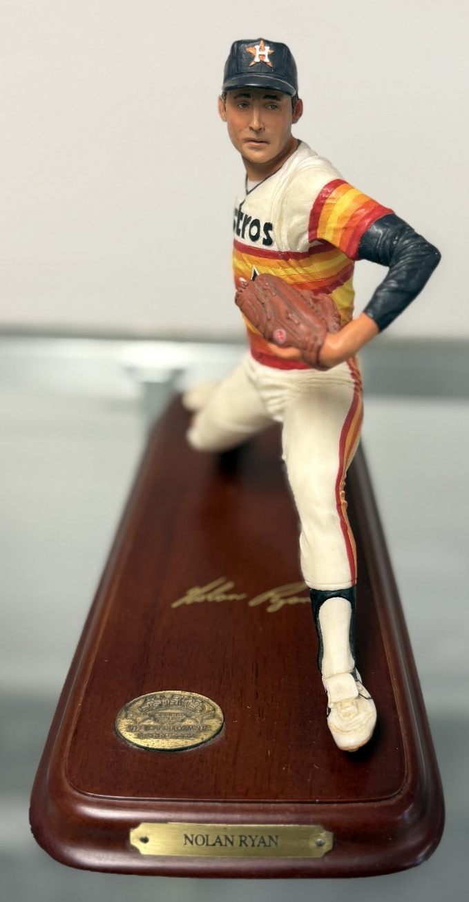 Danbury Mint Nolan Ryan Figurine/Statue Houston Astros Collectible, Original Box