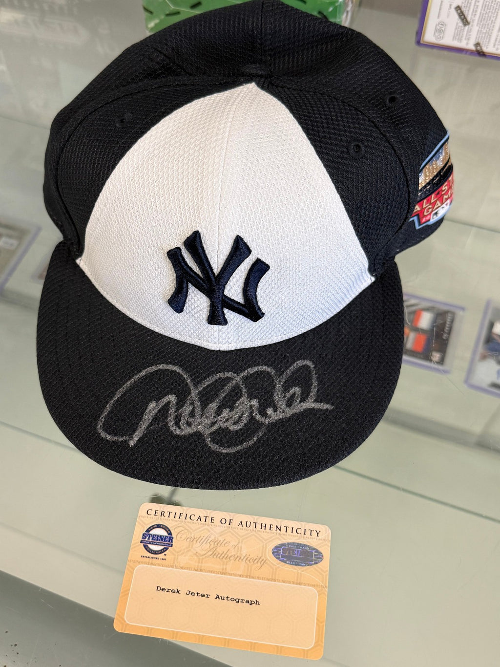 Derek Jeter 2014 Signed All Star Game Hat New York Yankees - 7/1/4, Steiner Auth