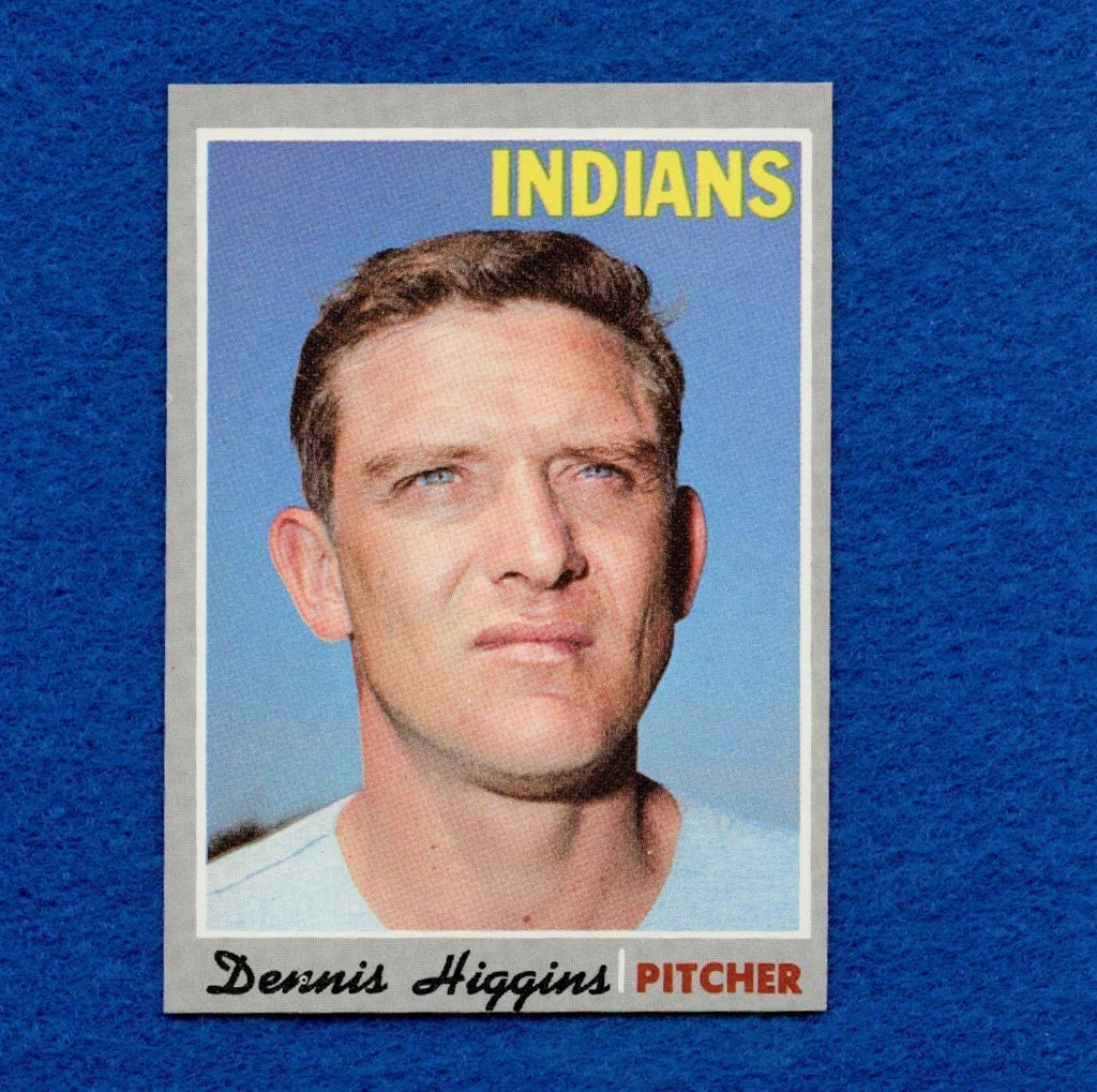 1970 Topps Set Break Pack Fresh #257 Dennis Higgins NR MT *917