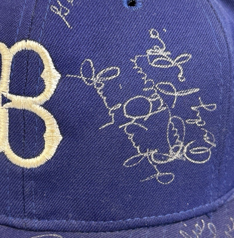 Brooklyn Dodgers Hall of Famers Multi Signed Autograph Hat (Sandy Koufax) - JSA