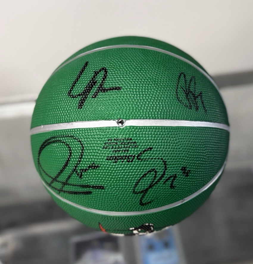 2007-8 Boston Celtics Championship Team Autographed Basketball - JSA Authentic