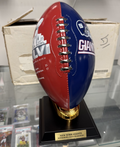 NFL New York Giants Super Bowl XLVI Danbury Mint Porcelain Trophy Football