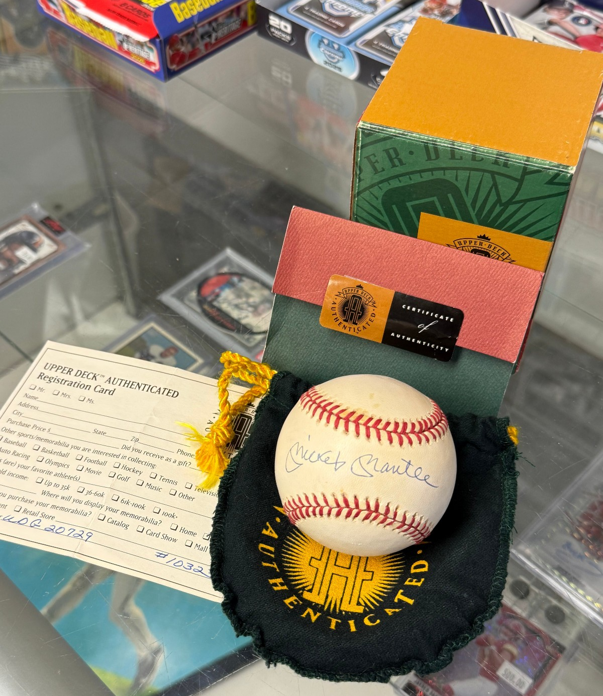 Mickey Mantle Autographed AL Baseball - UDA Authenticated