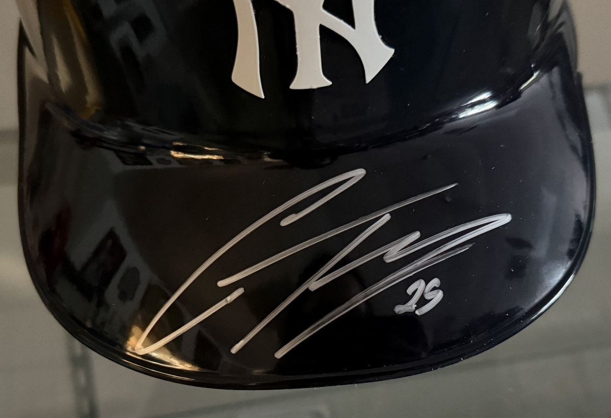 Gleyber Torres 25 Signed/Auto Full Size  NY Yankees Batting Helmet, Fanatics COA