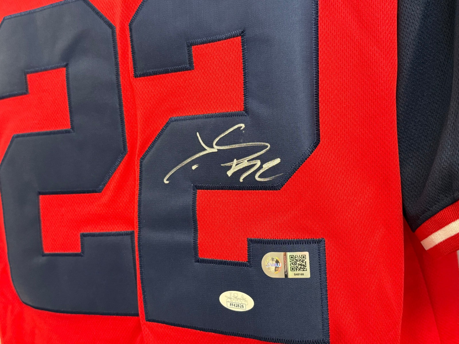 Juan Soto / Juan Jo Autographed Signed Majestic Nationals Jersey - JSA Authent.