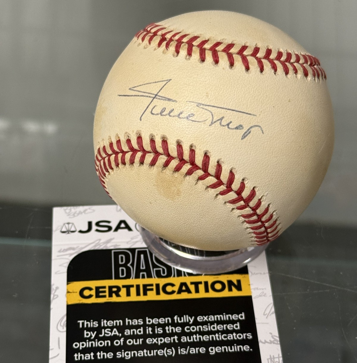 Willie Mays Signed Autographed National League Baseball - JSA COA