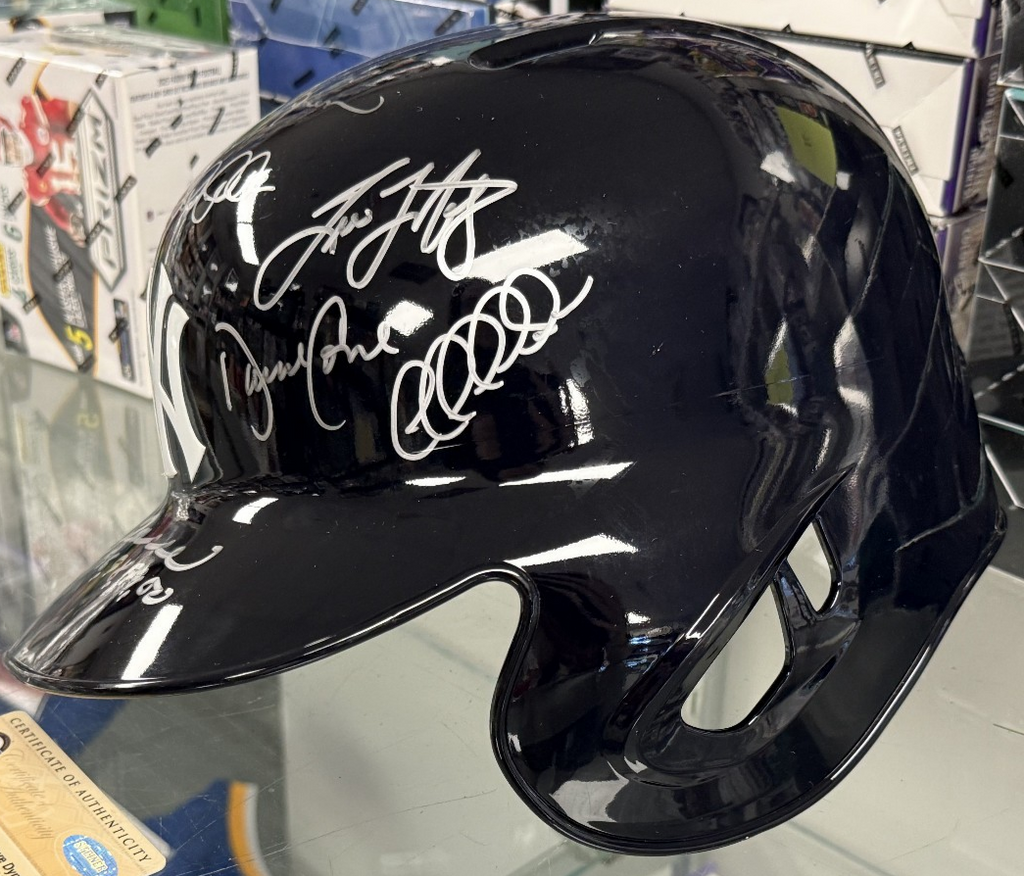 NY Yankees 11 Signature Dynasty Batting Helmet - Insc by Joe Torre - Steiner COA
