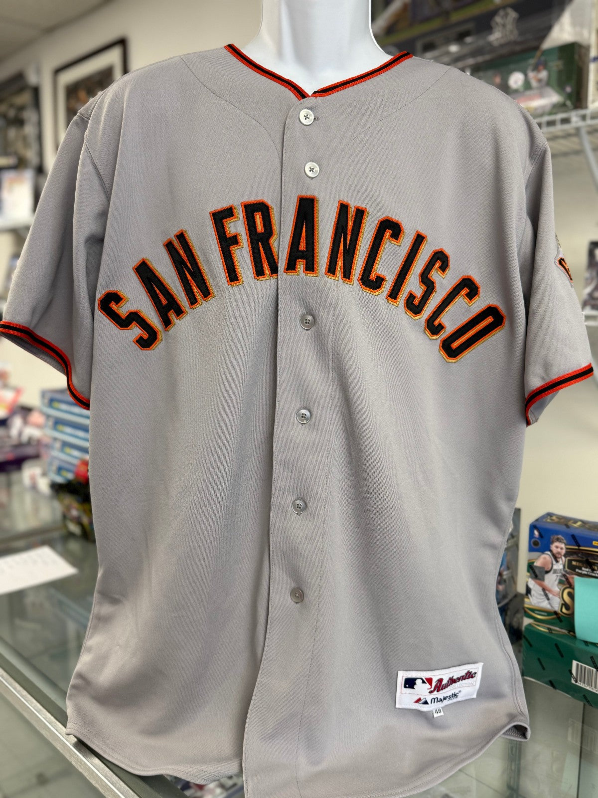 Buster Posey Autographed Majestic Authentic San Fran Giants Jersey - JSA Authent