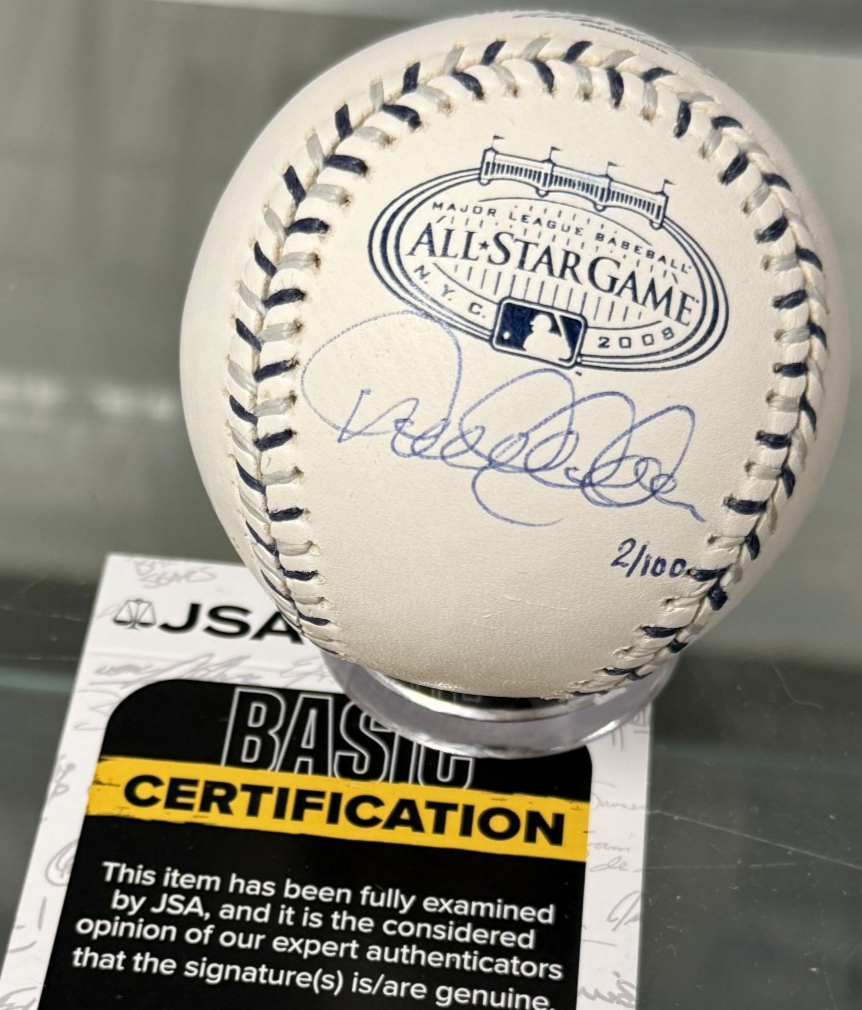 Derek Jeter Signed 2008 Official All-Star Game Baseball, #2/100, Steiner/MLB COA