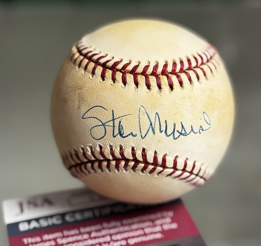 Stan Musial Autograph Signed Official ONL Baseball (Toning)  - JSA Authentic