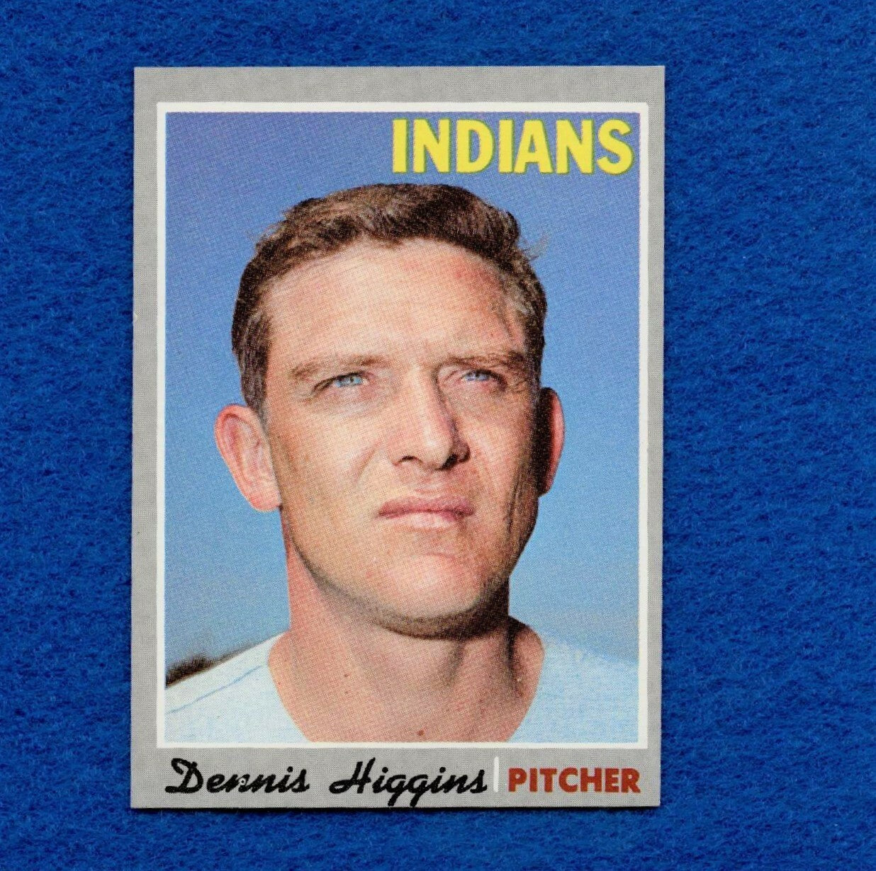 1970 Topps Set Break Pack Fresh #257 Dennis Higgins NR MT *917