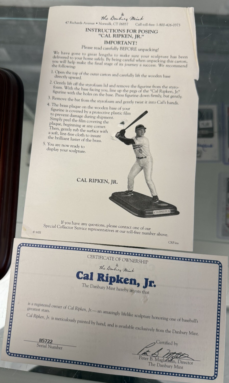 Danbury Mint Cal Ripken Jr. Baltimore Orioles Figure/Statue, COA & Original Box