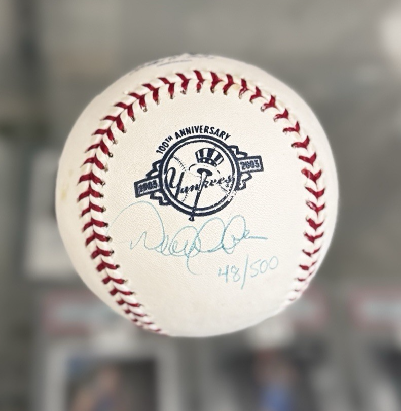 Derek Jeter Autographed Signed 100th Anniversary OMLB /500 - Steiner Authentic
