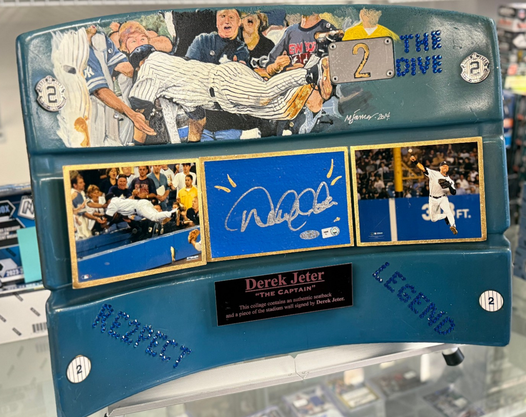 Derek Jeter Signed Autograph Original Yankee Stadium Seatback - Steiner Authen.