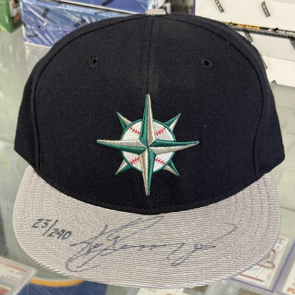 Ken Griffey Jr. Signed 1997 Seattle Mariners New Era Cap UDA COA - #23/240