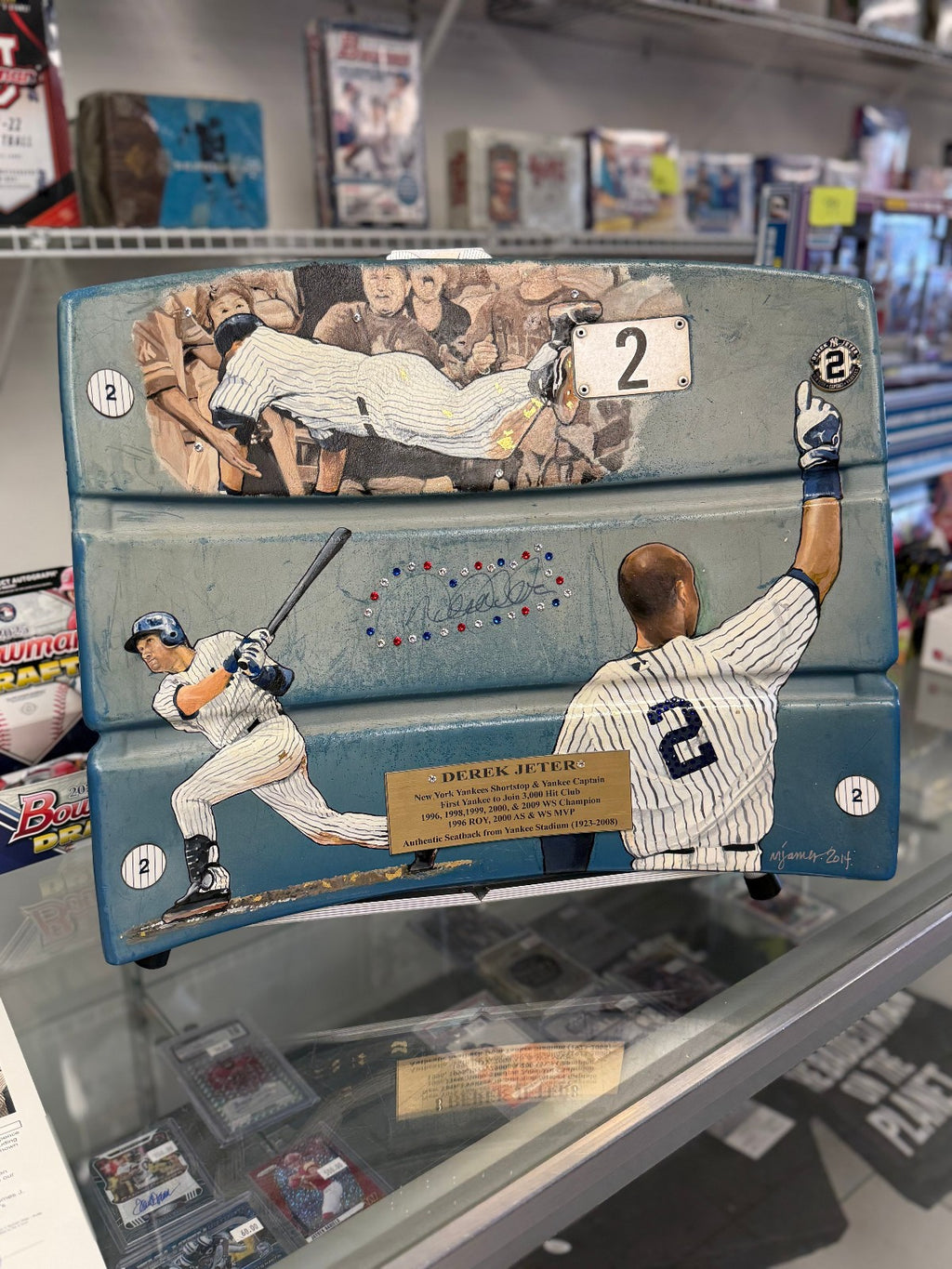 Derek Jeter Signed Autograph Original Yankee Stadium Seatback - JSA Authen.
