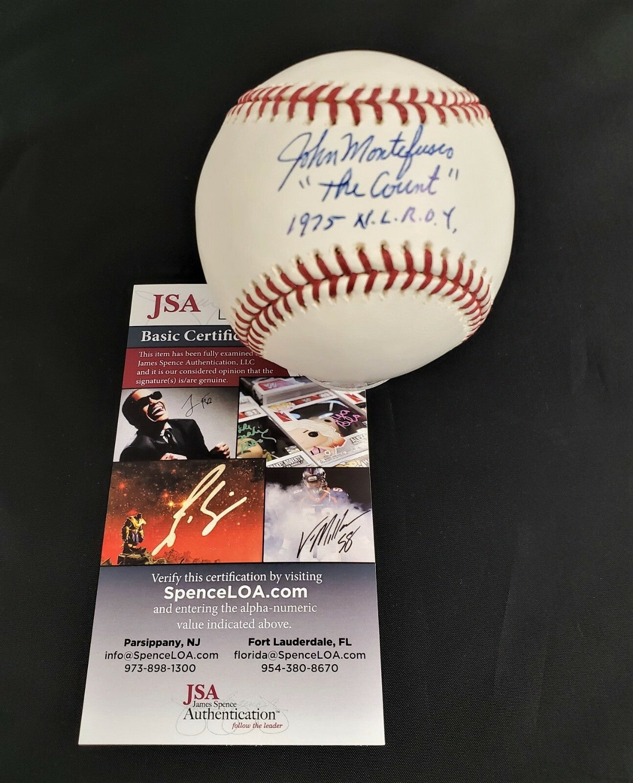 John Montefusco Autograph Signed "The Count" MLB Baseball Great JSA Certified