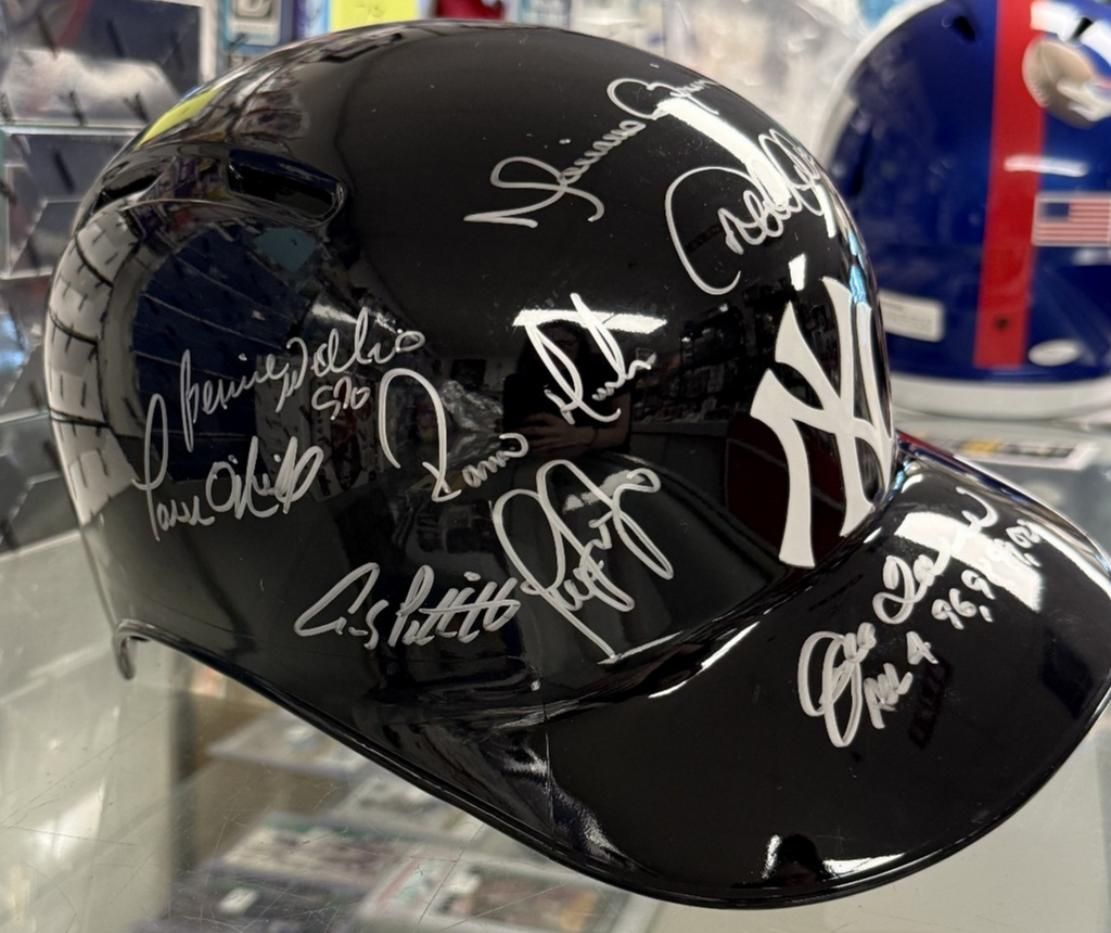 NY Yankees 11 Signature Dynasty Batting Helmet - Insc by Joe Torre - Steiner COA