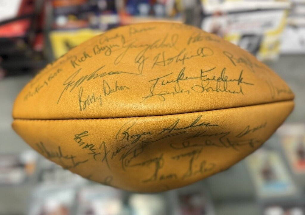 1967 New York Giants Autographed Football 37 Autos (Fran Tarkenton) - JSA