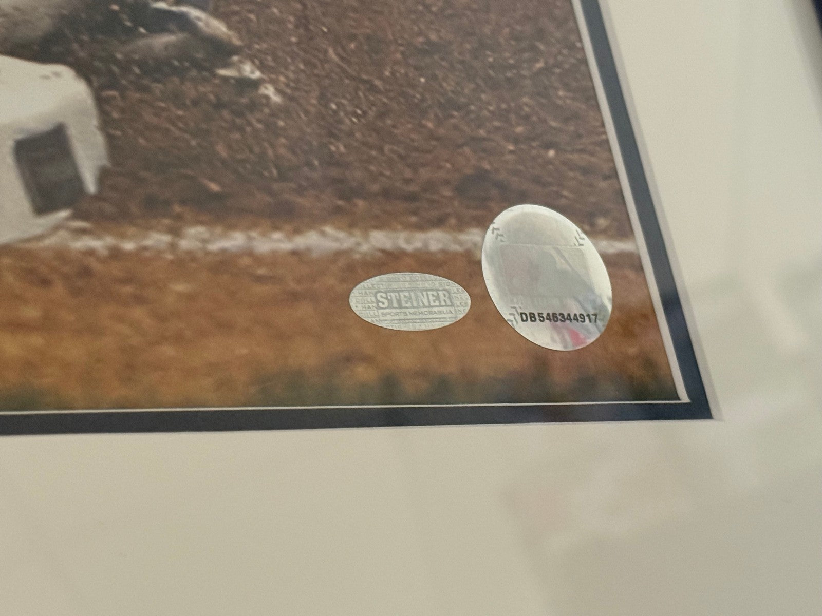 Derek Jeter Slide Photograph Signed & Framed 16x20 - Steiner Authen.