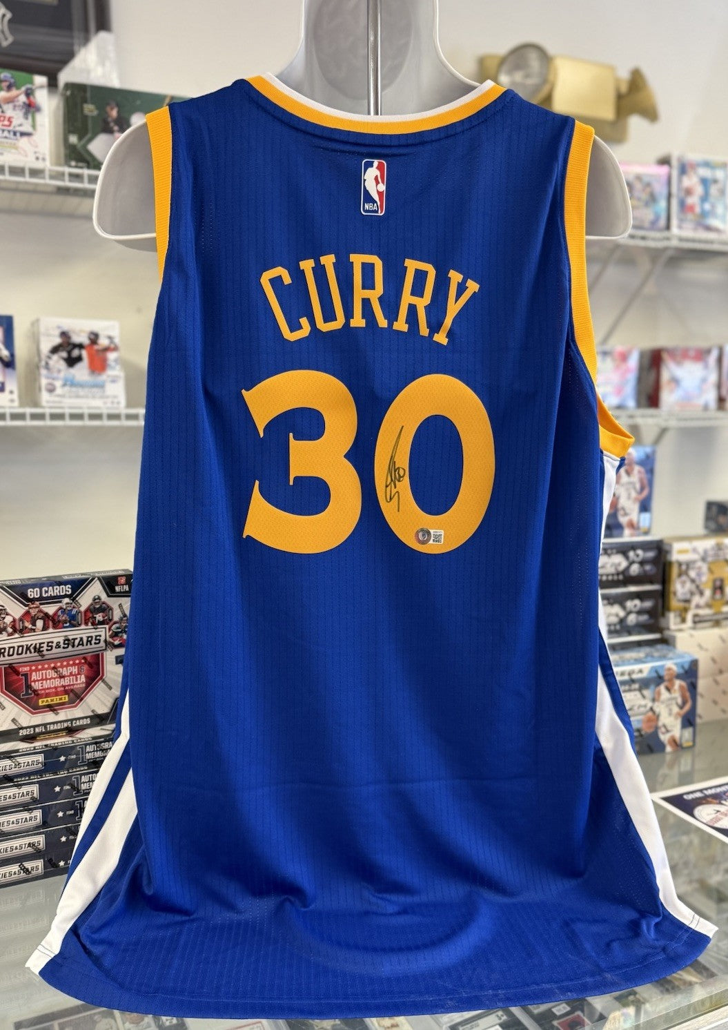 Stephen Curry Adidas NBA Swingman Autograph Jersey Golden State - Beckett Auth.