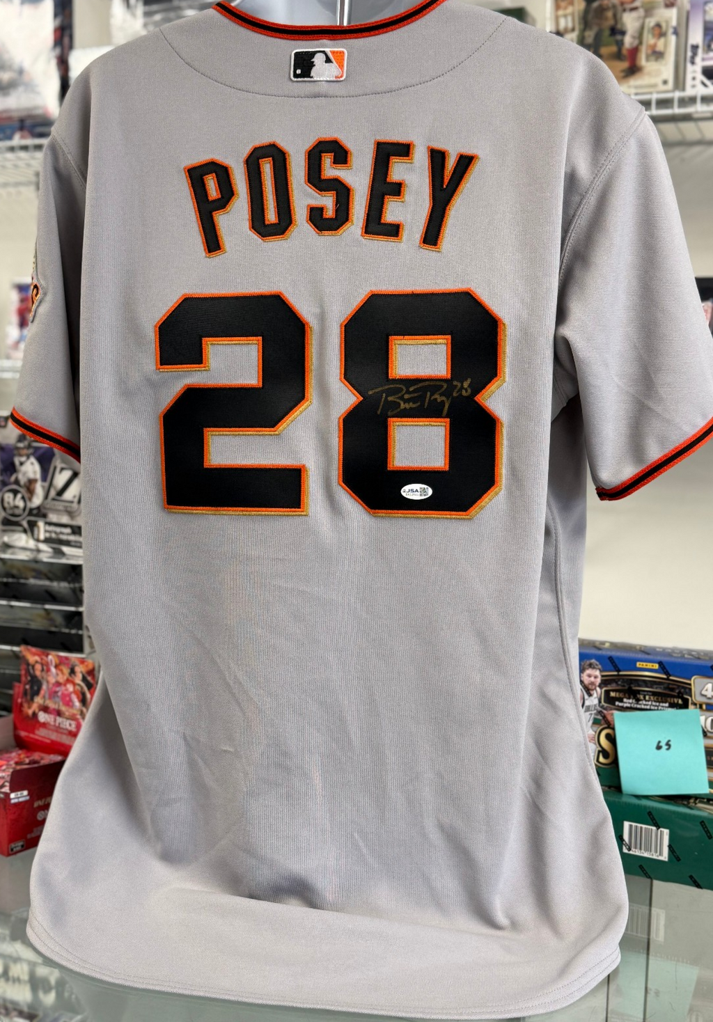 Buster Posey Autographed Majestic Authentic San Fran Giants Jersey - JSA Authent