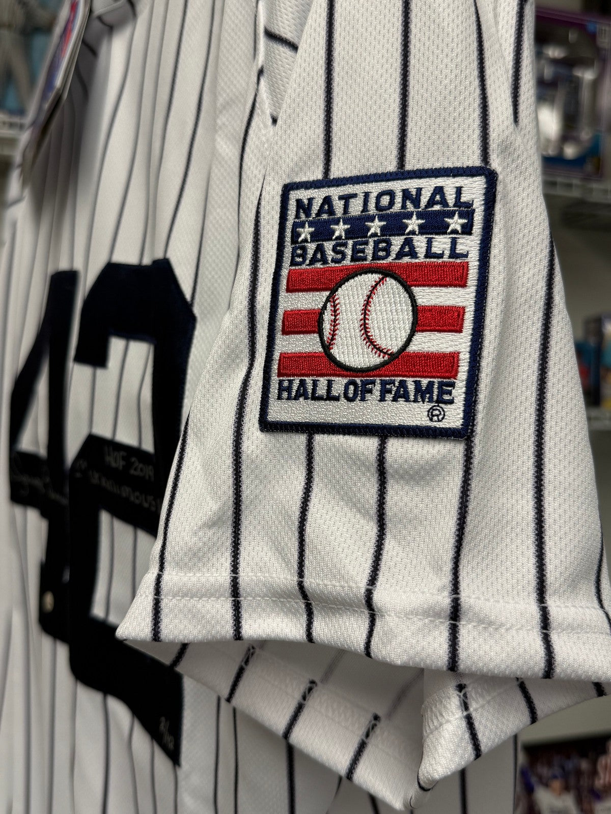 Mariano Rivera Signed Autographed NY Yankees FLEX HOF Jersey - Steiner COA, 2/42