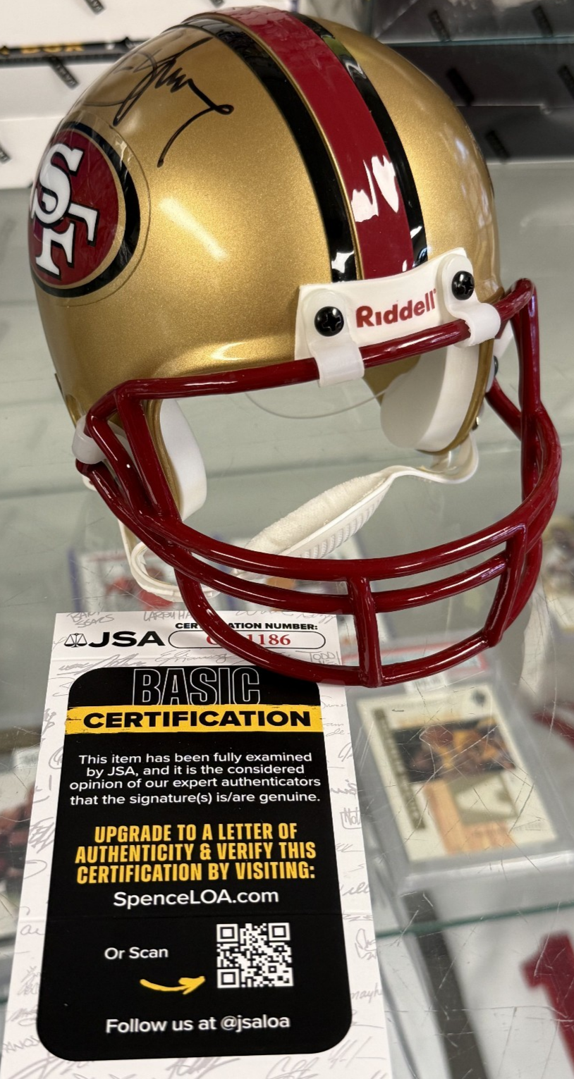 Steve Young Signed Autographed 49ers Mini Helmet - JSA Authenticated