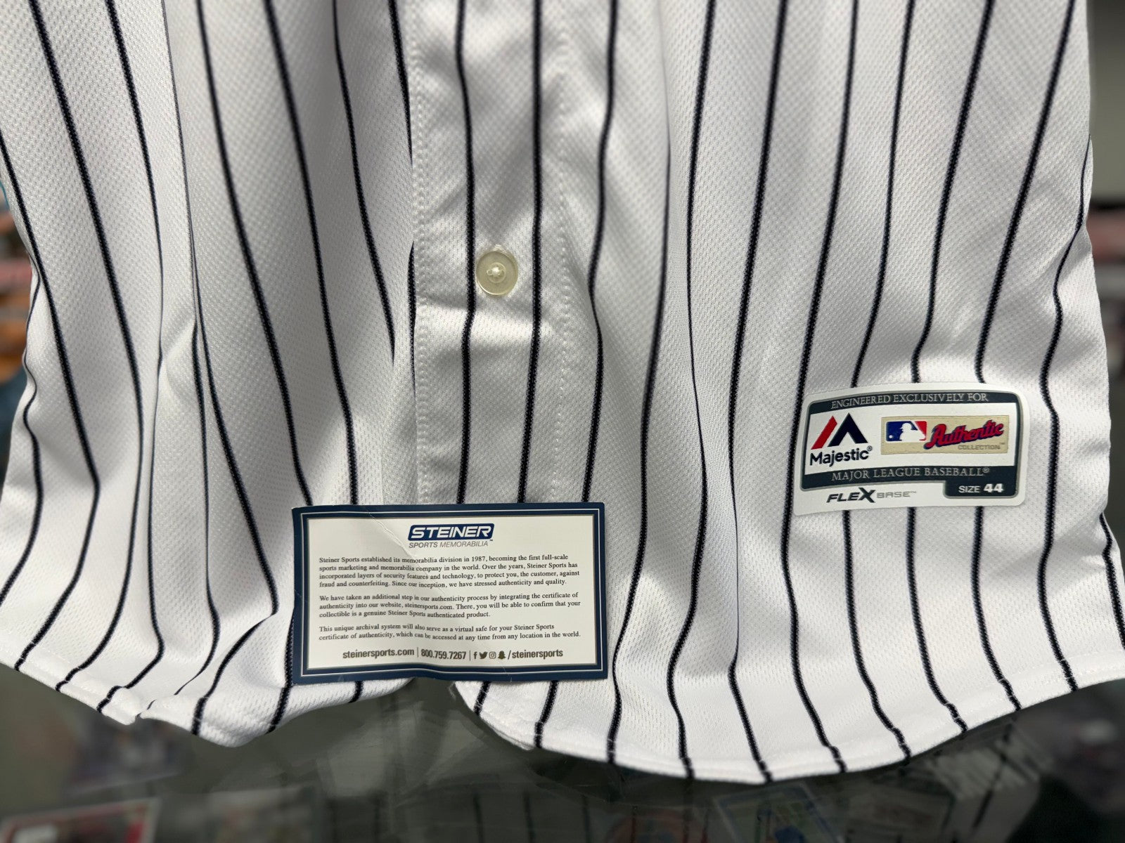 Mariano Rivera Signed Autographed NY Yankees FLEX HOF Jersey - Steiner COA, 2/42