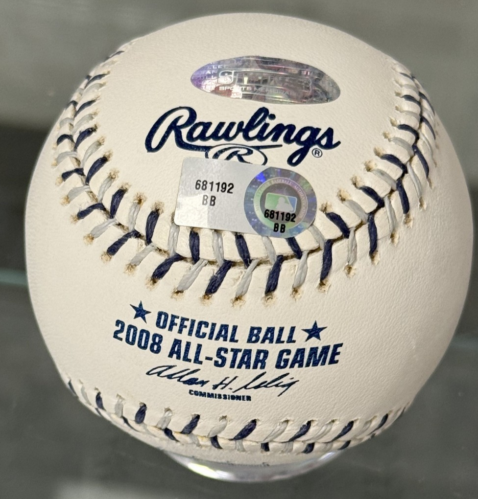 Derek Jeter Signed 2008 Official All-Star Game Baseball, #2/100, Steiner/MLB COA