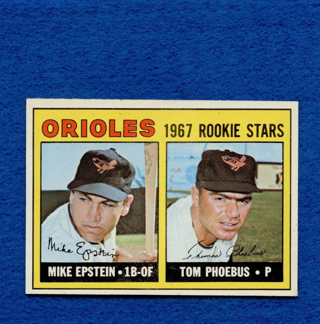 1967 Topps Set Break Pack Fresh #204 Orioles Rookie Epstein/Phoebus EX MT #281