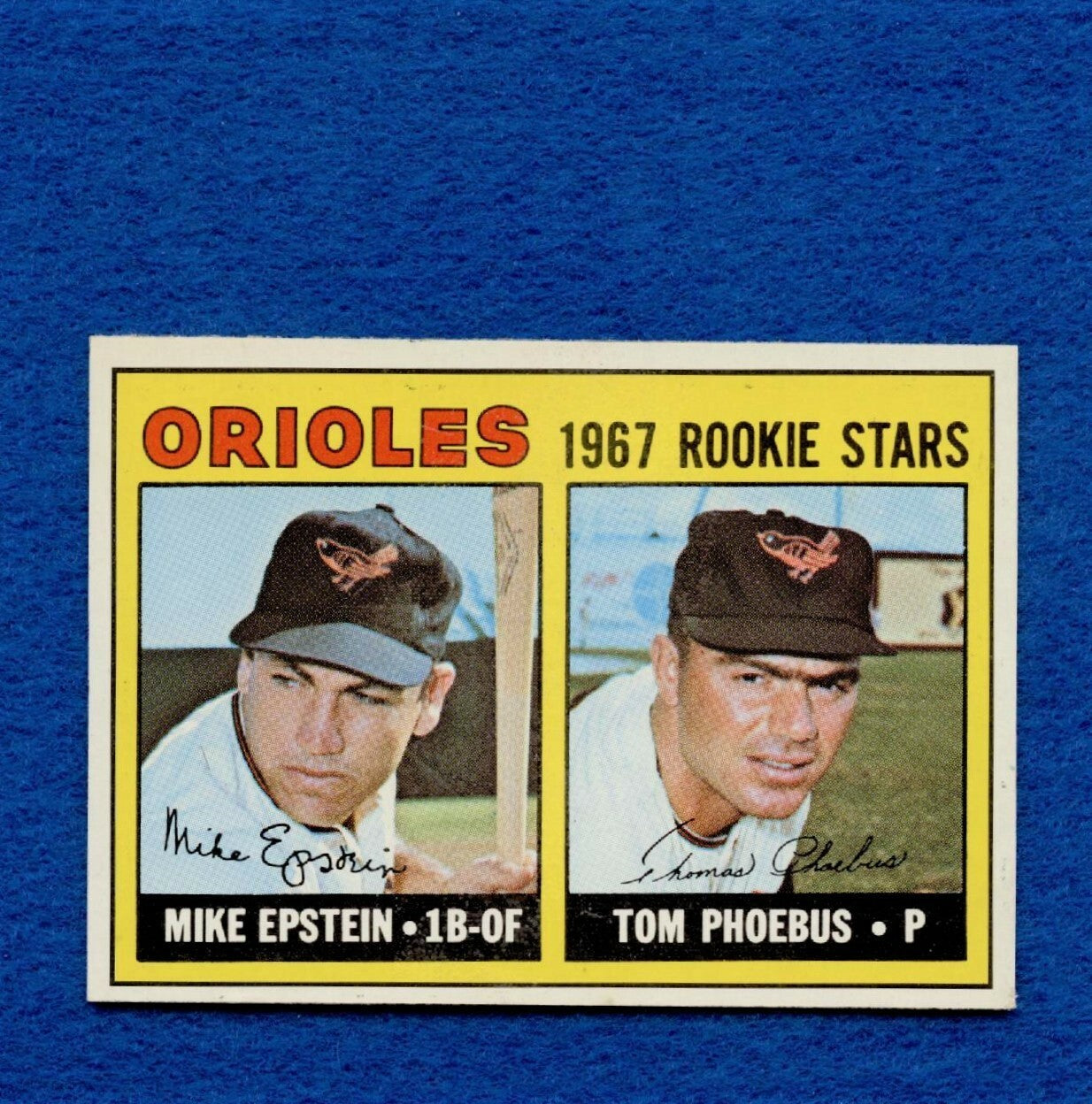 1967 Topps Set Break Pack Fresh #204 Orioles Rookie Epstein/Phoebus EX MT #281