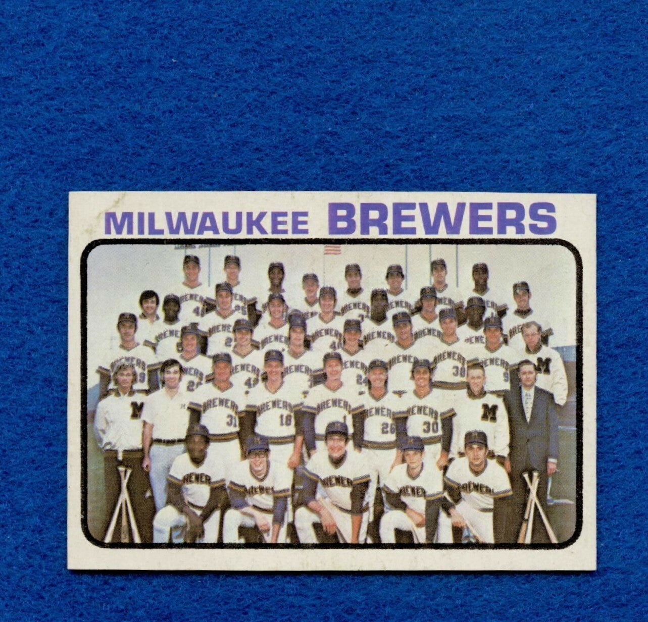 1973 Topps Set Break Pack Fresh #127 Milwaukee Brewers Team Card NR MT+ *1317