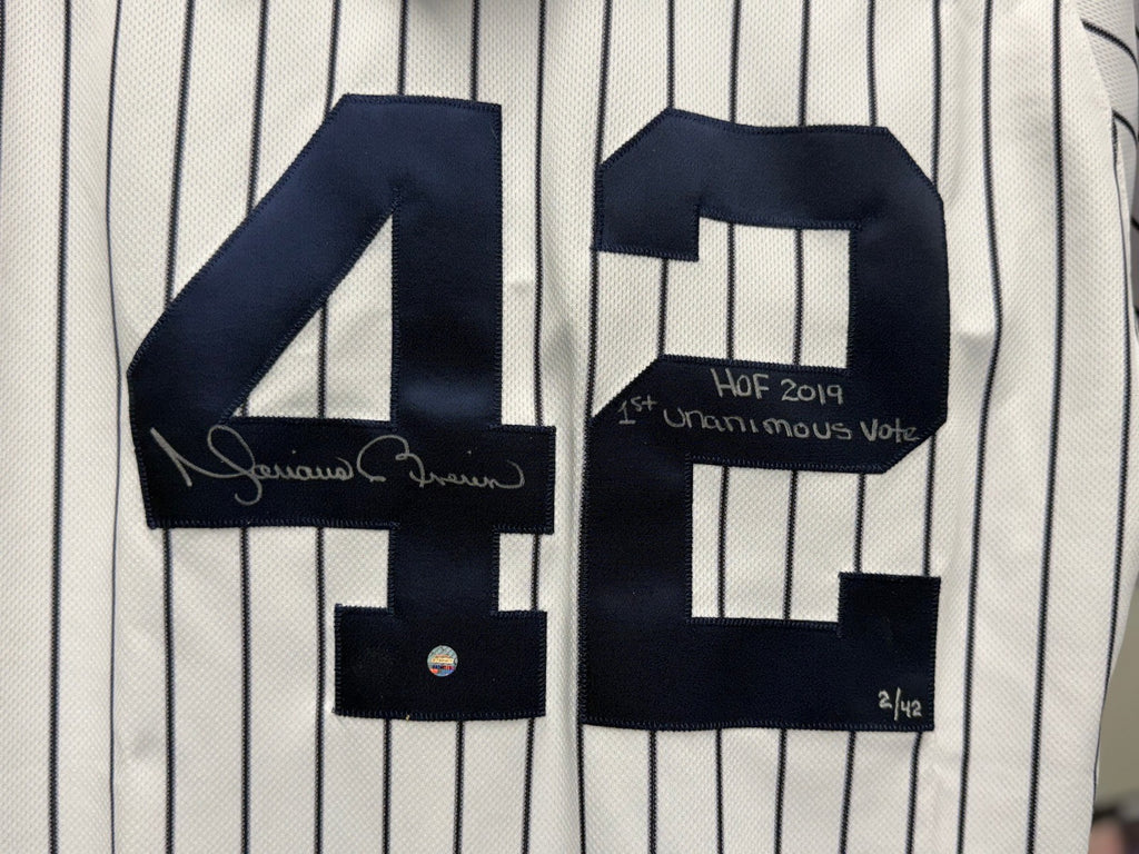 Mariano Rivera Signed Autographed NY Yankees FLEX HOF Jersey - Steiner COA, 2/42