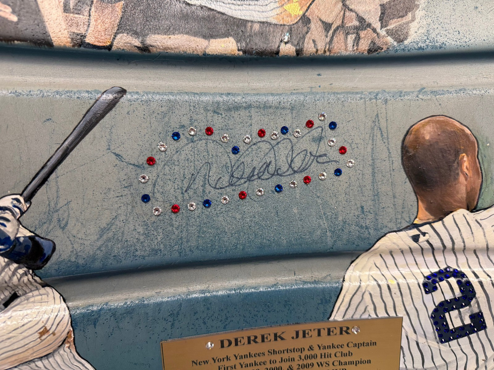 Derek Jeter Signed Autograph Original Yankee Stadium Seatback - JSA Authen.