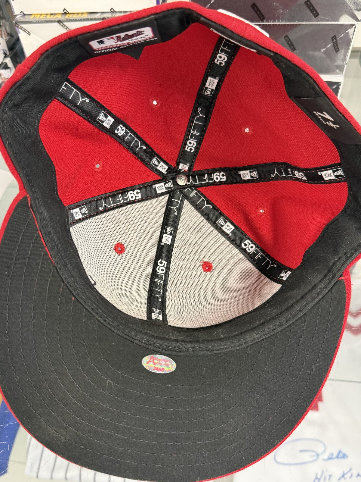 Mike Trout 2018 Game Used Los Angeles Angels Hat/Cap - Anderson Authentics COA