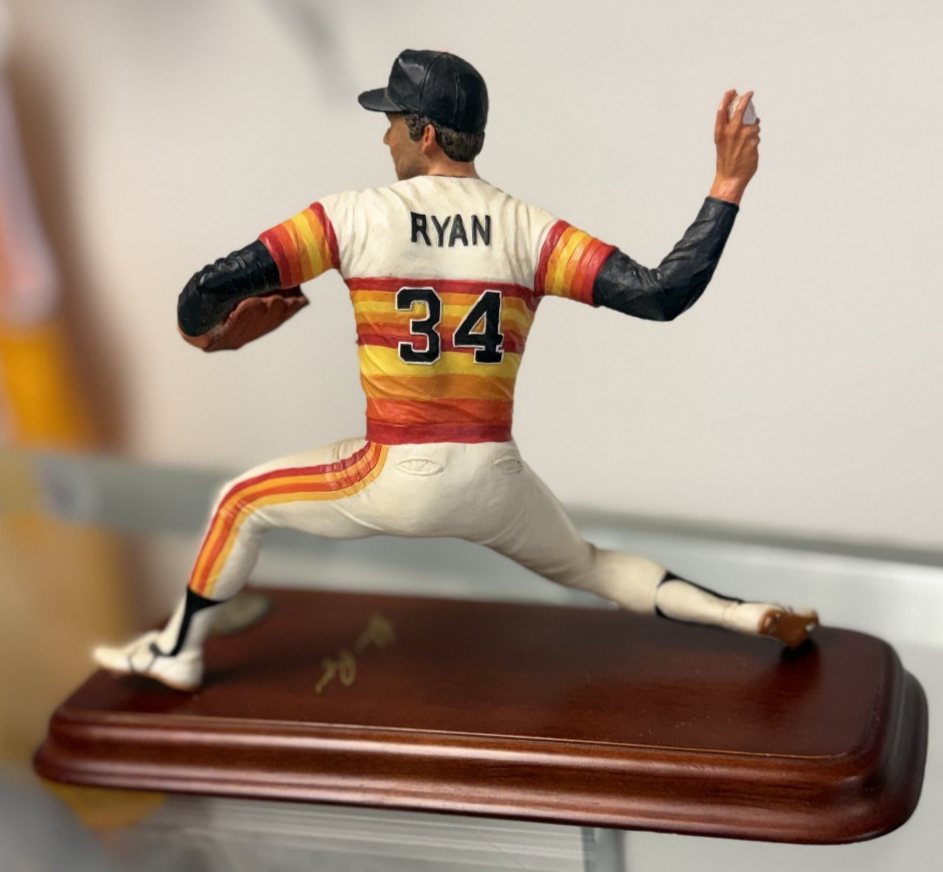 Danbury Mint Nolan Ryan Figurine/Statue Houston Astros Collectible, Original Box