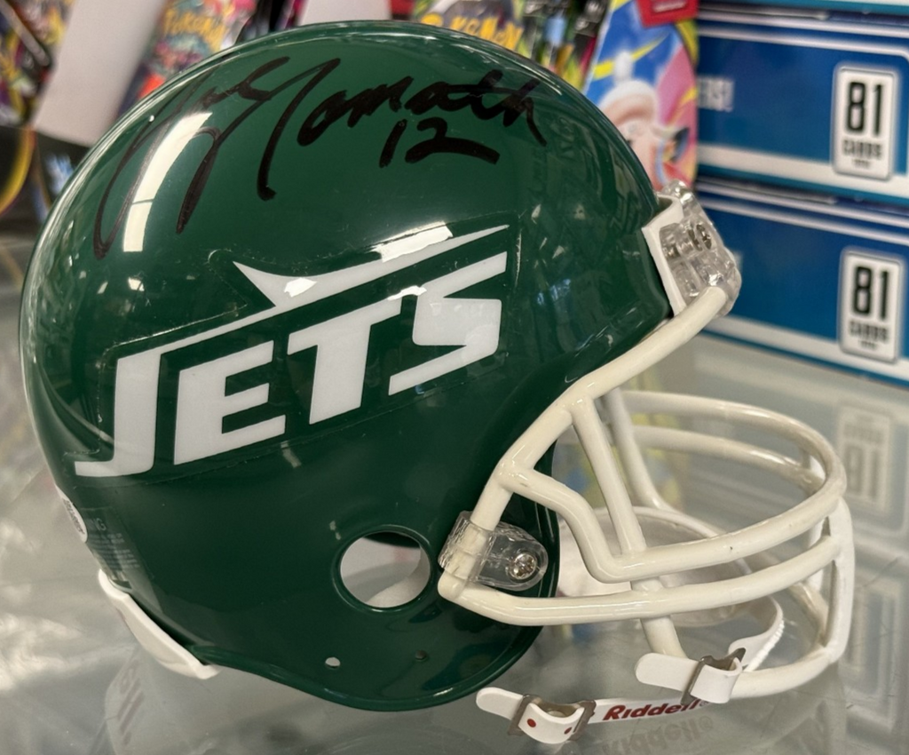 Joe Namath Signed Autographed New York Jets Mini Helmet - JSA COA