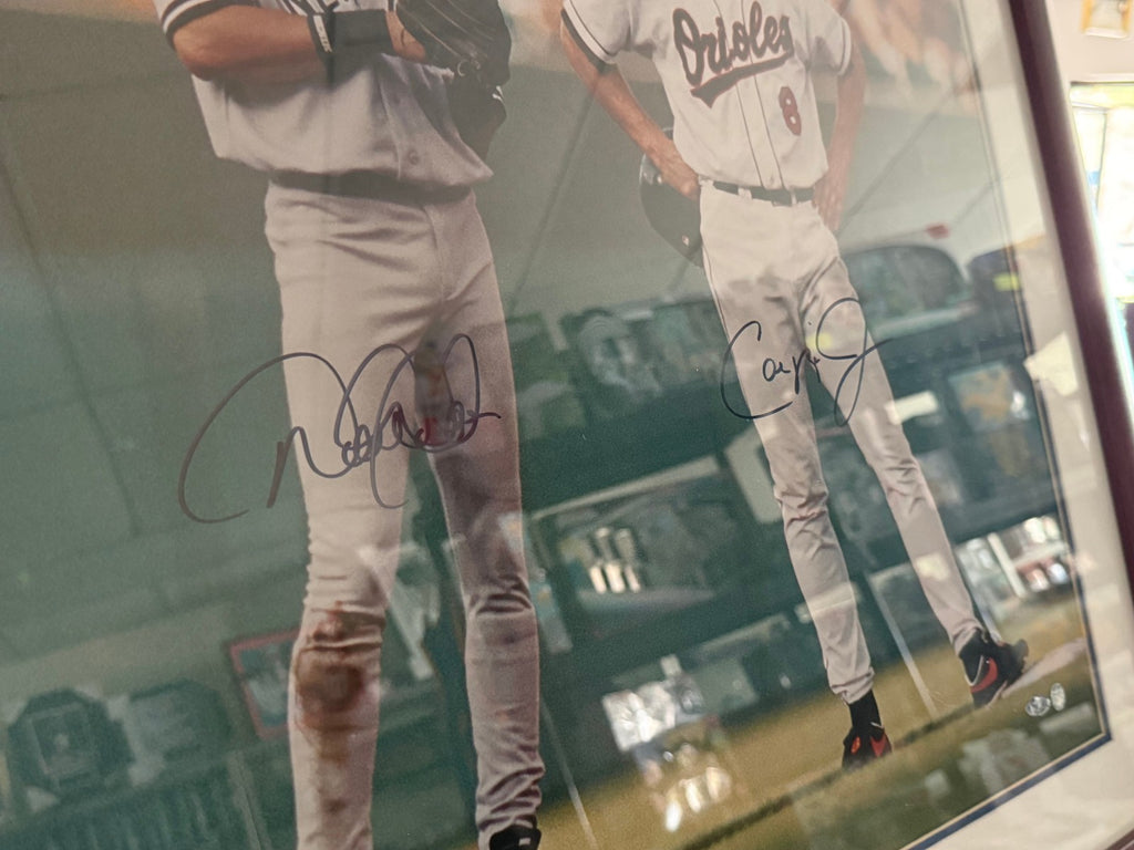 Derek Jeter Signed 20x24 Photo Cal Ripken Jr Autographed Steiner Authen.